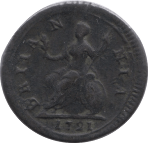 1721 FARTHING ( GVF ) - Farthing - Cambridgeshire Coins