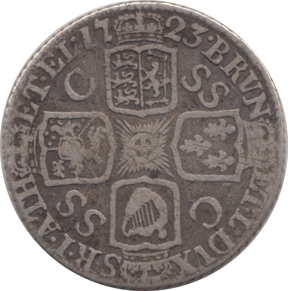 1723 SHILLING ( NF ) SSC - Shilling - Cambridgeshire Coins