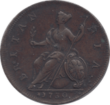 1730 HALFPENNY ( EF ) - Halfpenny - Cambridgeshire Coins