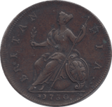 1730 HALFPENNY ( EF ) - Halfpenny - Cambridgeshire Coins