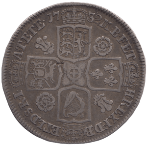 1732 HALFCROWN ( GF ) - Halfcrown - Cambridgeshire Coins