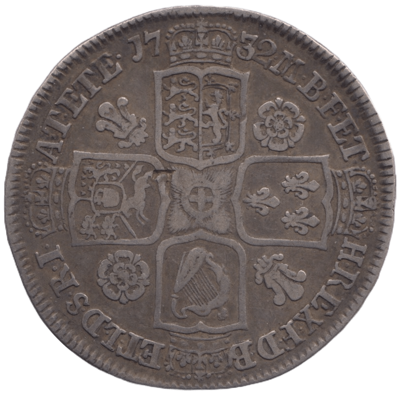 1732 HALFCROWN ( GF ) - Halfcrown - Cambridgeshire Coins