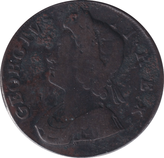 1733 HALFPENNY ( FINE ) - Halfpenny - Cambridgeshire Coins