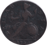 1733 HALFPENNY ( FINE ) - Halfpenny - Cambridgeshire Coins