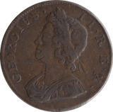 1733 HALFPENNY ( VF ) - Halfpenny - Cambridgeshire Coins