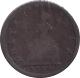 1734 FARTHING ( FAIR ) - Farthing - Cambridgeshire Coins