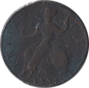 1734 HALFPENNY ( FAIR ) A - Halfpenny - Cambridgeshire Coins