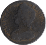 1734 HALFPENNY ( FAIR ) - Halfpenny - Cambridgeshire Coins