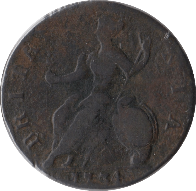 1734 HALFPENNY ( FAIR ) - Halfpenny - Cambridgeshire Coins