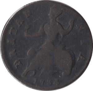 1734 HALFPENNY ( NF ) - Halfpenny - Cambridgeshire Coins