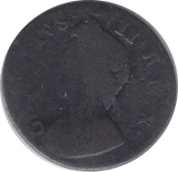 1735 FARTHING ( FINE ) - Farthing - Cambridgeshire Coins