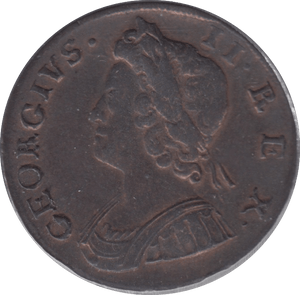 1735 HALFPENNY ( VF ) - Halfpenny - Cambridgeshire Coins