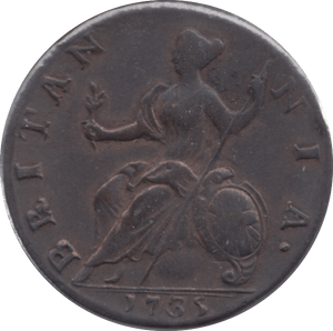 1735 HALFPENNY ( VF ) - Halfpenny - Cambridgeshire Coins