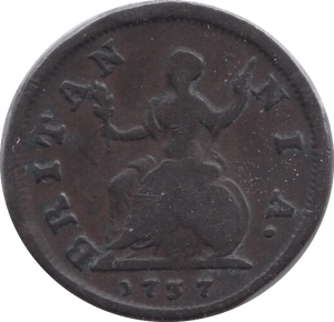 1737 FARTHING ( GF ) - Farthing - Cambridgeshire Coins