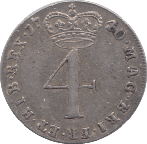 1740 MAUNDY FOURPENCE ( GVF ) - Fourpence - Cambridgeshire Coins