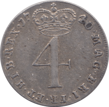 1740 MAUNDY FOURPENCE ( GVF ) - Fourpence - Cambridgeshire Coins