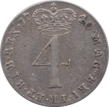 1740 MAUNDY FOURPENCE ( GVF ) - Fourpence - Cambridgeshire Coins