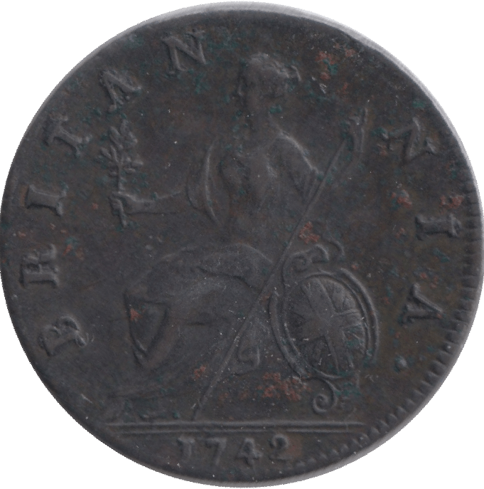 1742 HALFPENNY ( EF ) - Halfpenny - Cambridgeshire Coins