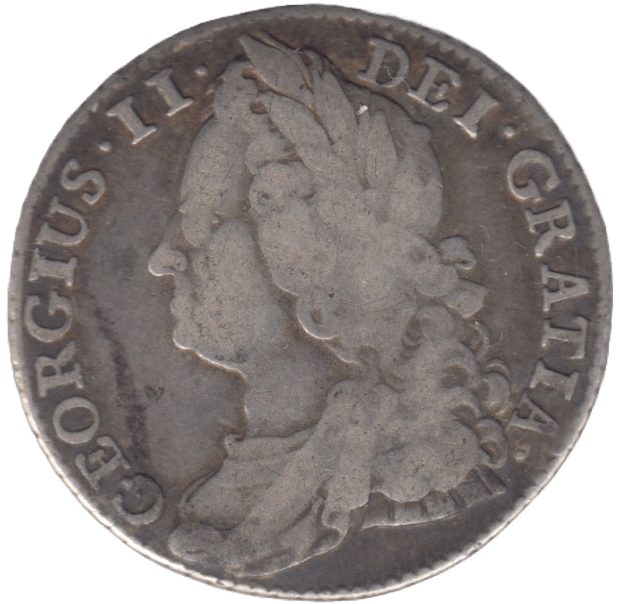 1743 SHILLING ( FINE ) - Shilling - Cambridgeshire Coins