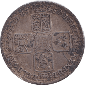 1745 SHILLING ( FINE ) - Shilling - Cambridgeshire Coins