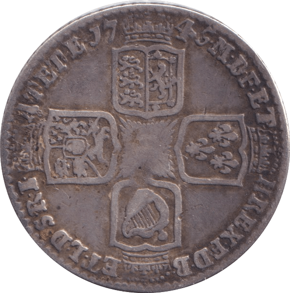 1745 SHILLING ( GF ) - Shilling - Cambridgeshire Coins