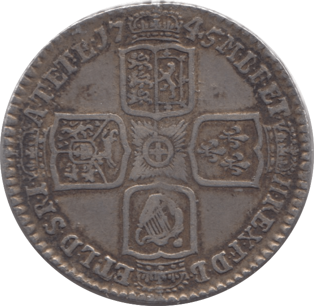 1745 SHILLING ( VF ) LIMA 8 - Shilling - Cambridgeshire Coins