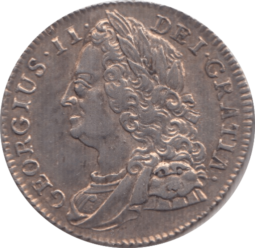 1745 SIXPENCE (EF) - Sixpence - Cambridgeshire Coins