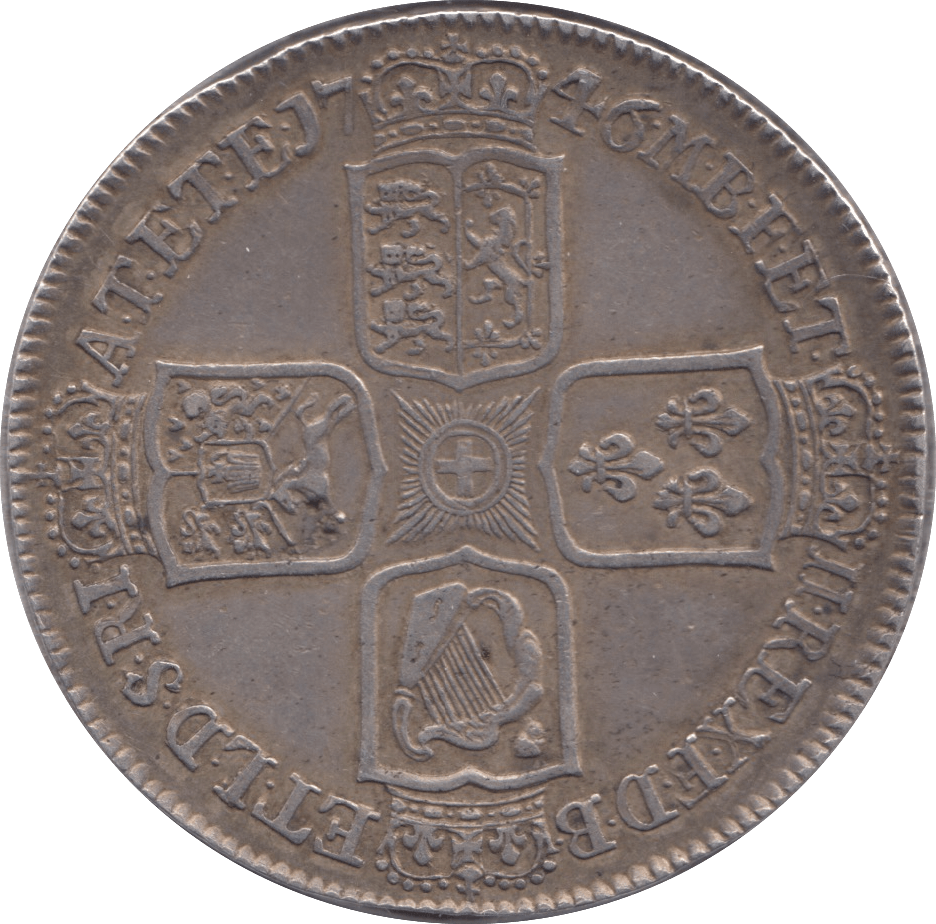 1746 CROWN ( GVF ) LIMA - Halfcrown - Cambridgeshire Coins