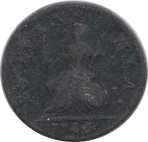 1746 FARTHING ( FAIR ) - Farthing - Cambridgeshire Coins