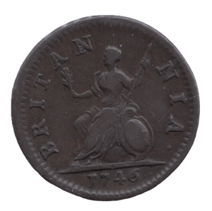 1746 FARTHING ( GVF ) - Farthing - Cambridgeshire Coins