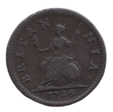 1746 FARTHING ( GVF ) - Farthing - Cambridgeshire Coins