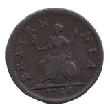 1746 FARTHING ( GVF ) - Farthing - Cambridgeshire Coins