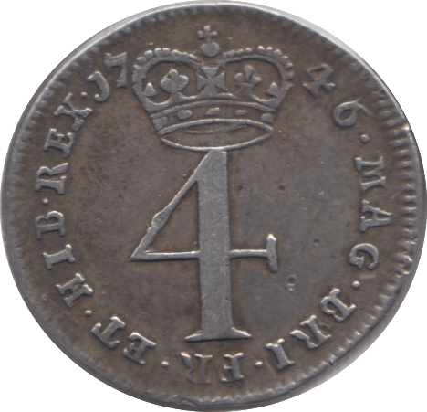 1746 MAUNDY FOURPENCE ( GVF ) - Maundy Coins - Cambridgeshire Coins