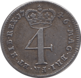 1746 MAUNDY FOURPENCE ( GVF ) - Maundy Coins - Cambridgeshire Coins