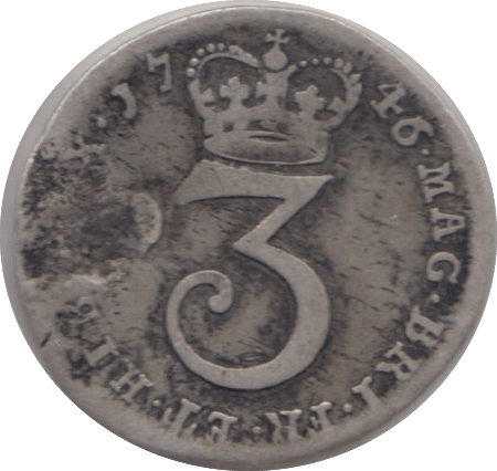 1746 MAUNDY THREEPENCE ( NF ) - Maundy Coins - Cambridgeshire Coins