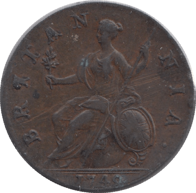 1749 HALFPENNY ( EF ) - Halfpenny - Cambridgeshire Coins