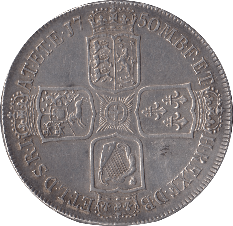 1750 CROWN ( EF ) - CROWN - Cambridgeshire Coins