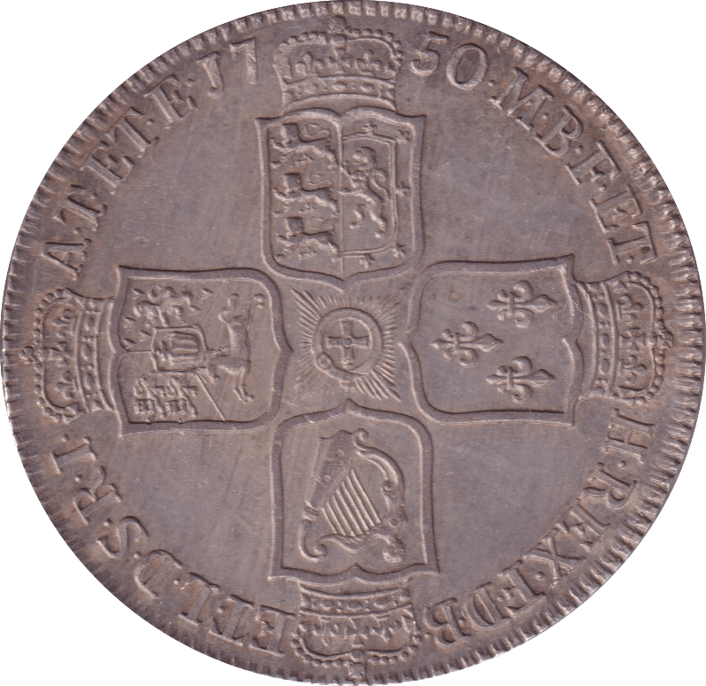 1750 HALFCROWN ( EF ) - HALFCROWN - Cambridgeshire Coins
