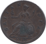 1750 HALFPENNY ( EF ) 1 - Halfpenny - Cambridgeshire Coins