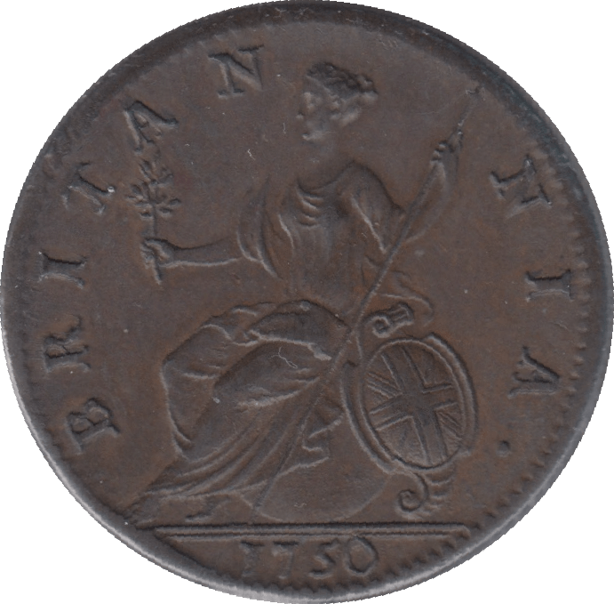 1750 HALFPENNY ( UNC ) - Halfpenny - Cambridgeshire Coins