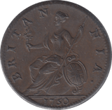 1750 HALFPENNY ( UNC ) - Halfpenny - Cambridgeshire Coins