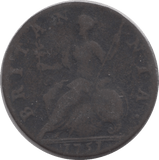 1751 HALF PENNY ( NF ) 2 - Halfpenny - Cambridgeshire Coins
