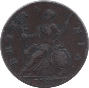 1753 HALFPENNY ( VF ) 2 - Halfpenny - Cambridgeshire Coins