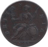 1753 HALFPENNY ( VF ) 2 - Halfpenny - Cambridgeshire Coins