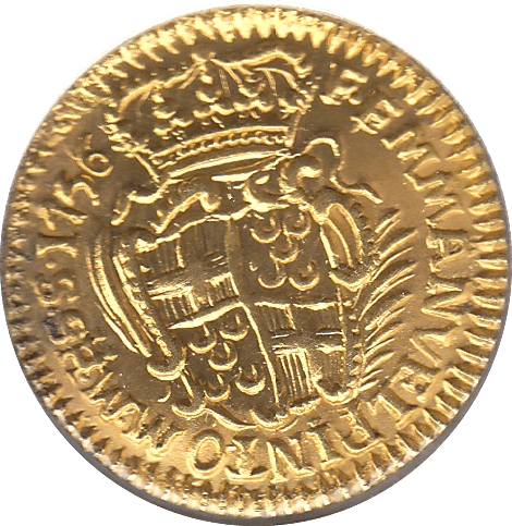 1756 GOLD 5 SCUDI MALTA - Gold World Coins - Cambridgeshire Coins