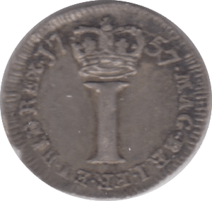 1757 MAUNDY ONE PENNY ( GVF ) - Maundy Coins - Cambridgeshire Coins
