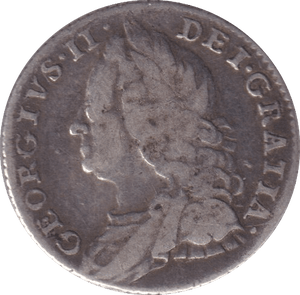 1757 SIXPENCE ( FINE ) - SIXPENCE - Cambridgeshire Coins