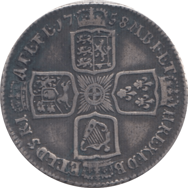 1758 SHILLING ( GF ) - Shilling - Cambridgeshire Coins