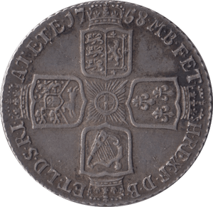 1758 SHILLING ( GVF ) - Shilling - Cambridgeshire Coins