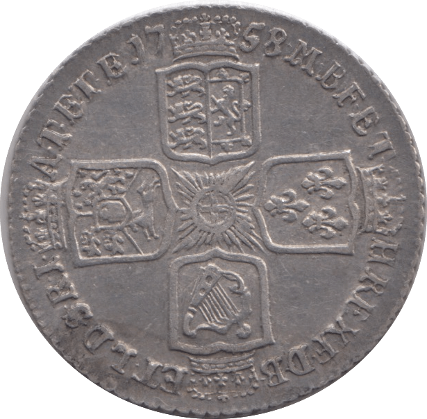 1758 SHILLING ( VF ) 3 - Shilling - Cambridgeshire Coins